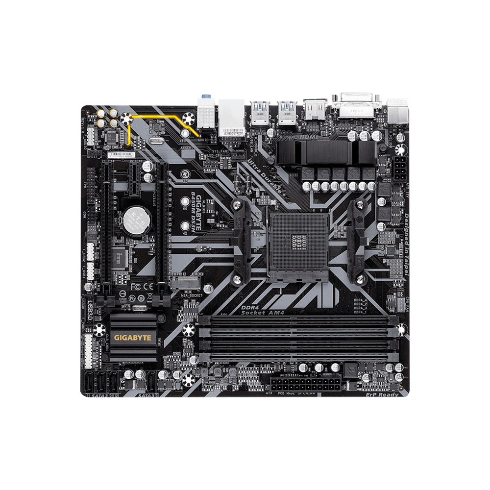 Tarjeta Madre Gigabyte micro ATX B450M DS3H (rev. 1.0), S-AM4, AMD B450, HDMI, 64GB DDR4 para AMD