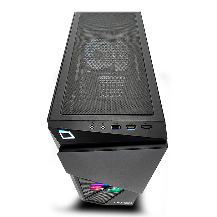 Hyundai Inferno Gaming Computer Case with 650W Power Supply