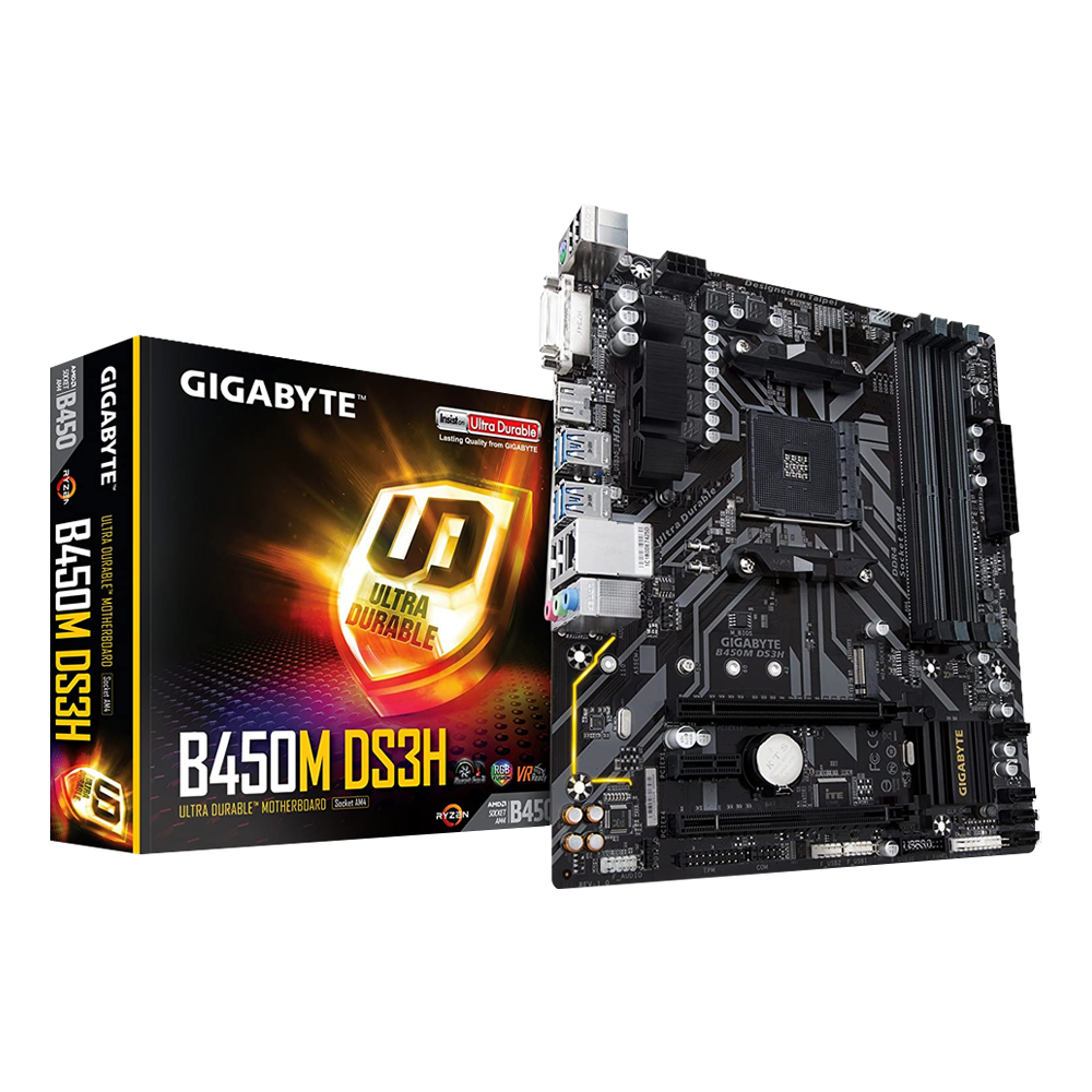 Tarjeta Madre Gigabyte micro ATX B450M DS3H (rev. 1.0), S-AM4, AMD B450, HDMI, 64GB DDR4 para AMD