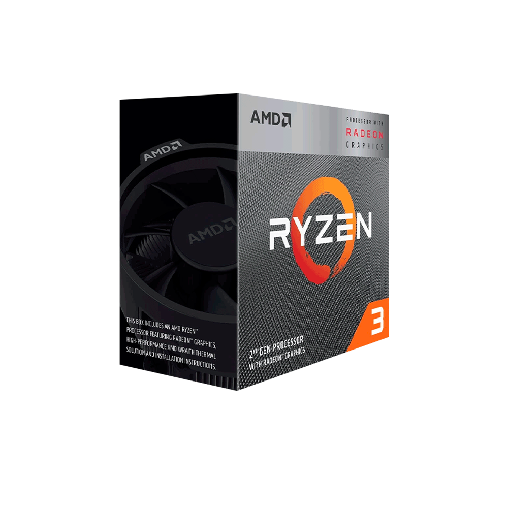 Procesador AMD Ryzen 3 3200G YD3200C5FHBOX con Gráficos Radeon Vega 8, S-AM4, 3.60GHz, Quad-Core, 4MB L3, con Disipador Wraith Spire