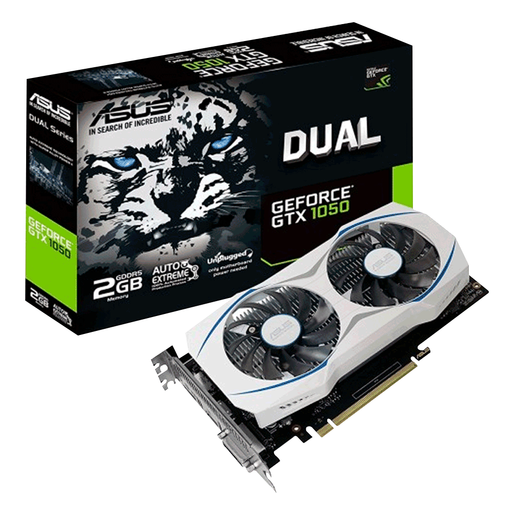 Tarjeta de Video ASUS Cerberus GeForce® GTX 1050 CERBERUS-GTX1050-O2G Edición OC 2GB GDDR5