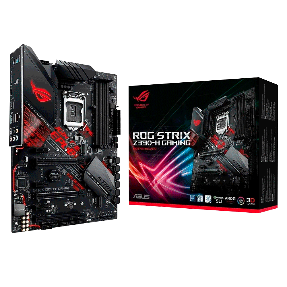 Tarjeta Madre ASUS ATX ROG STRIX Z390-H GAMING, S-1151, Intel Z390, HDMI, 64GB DDR4 para Intel