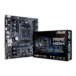 [PRIMEA320M-K/NEW] Tarjeta Madre Asus PRIME A320M-K, Chipset AMD A320, Soporta, Procesador